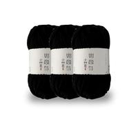 KyeeaDIY Filato di Chenille Grosso per L'uncinetto, Filato di Velluto 3pcs per Maglieria Filati di Cotone per Principianti per L'uncinetto Amigurumi, Coperte Spesse (ciascuno 55m / 60yd) (L)