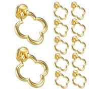 KYEQATY 12 pezzi di manopole per comò oro, manopole per mobili decorative ispessiti in lega di zinco per la biancheria bagno cucina