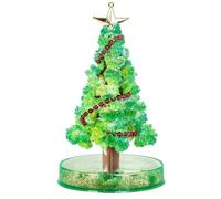 KYEQATY Kit in Crescita cristallina Mini Albero di Natale in Crescita Divertente educativo Fai da Te Carta di Alberi di Natale per la scrivania Regalo per la scrivania per Bambini Stile Inverno d