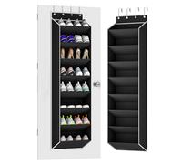 KYEVIS Organizer per scarpe da appendere sopra la porta, con 8 grandi tasche profonde, scarpiera, sottile, adatto per 16 - 24 paia di organizer per scarpe, scarpe in bagno, dispensa e campeggio