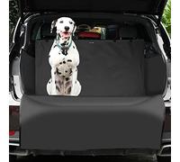 KYG Telo Auto per Cani Tessuto Oxford Impermeabile Antipolvere Tappetini per Bagagliaio Protezione Universale Posteriore Bagagliaio Fodera per Animali con Protezione Laterale Nero