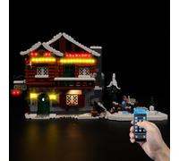 Kyglaring Kit di illuminazione a LED - Compatibile con il set di blocchi da costruzione Lego-10325 Icons Alpine Lodge - Solo led senza set di mattoncini(Versione remota)