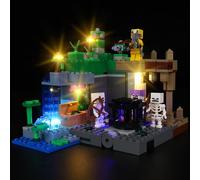 Kyglaring Kit di illuminazione a LED - Compatibile con il set di blocchi da costruzione Lego-21189 Minecraft The Skeleton Dungeon - Solo led senza set di mattoncini(Versione classica)