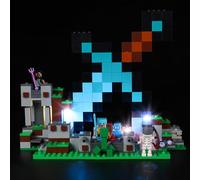Kyglaring Kit di illuminazione a LED - Compatibile con il set di blocchi da costruzione Lego-21244 Minecrafted The Sword Outpost - Solo led senza set di mattoncini(Versione classica)