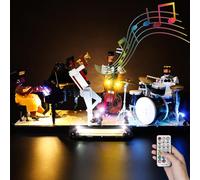 Kyglaring Kit di illuminazione a LED - Compatibile con il set di blocchi da costruzione Lego-21334 Ideas Jazz Quartet - Solo led senza set di mattoncini(Versione sonora RC)