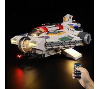 Kyglaring Kit di illuminazione a LED - Compatibile con il set di blocchi da costruzione Lego-75357 Star Wars Ghost & Phantom II - Solo led senza set di mattoncini(Versione remota)