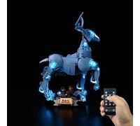 Kyglaring Kit di illuminazione a LED (nessun modello) - Compatibile con Lego 76414 Harry Potter Expecto Patronum 2 in 1 figure di cervo e lupo - solo LED senza mattoni (versione remota)