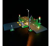 Kyglaring Kit di illuminazione a LED per Lego City Road Plate e luci set compatibile con Lego 60304 Building Kit - Non include il modello (versione classica)