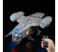 Kyglaring Kit di illuminazione a LED (senza modello) - Compatibile con il set di blocchi da costruzione Lego-75331 Star Wars The Razor Crest - Solo led senza set di mattoncini(Remota classica)