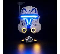 Kyglaring Kit di illuminazione a LED (senza modello) progettato per Star Wars Captain Rex Casco Set 75349 Modello Building Kit - Senza set (versione standard)