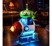 Kyglaring Kit di luci a LED compatibile con Lego Alien con Pizza Planet Rocket Ride 43307 Set da costruzione - Controllo touch aggiornato e oscuramento (solo luci, modello non incluso)
