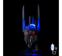 Kyglaring Kit di luci a LED compatibile con Lego Il Signore degli Anelli: Sauron's Helmet 11373 Building Set - Controllo touch aggiornato e oscuramento (solo luci, modello non incluso)