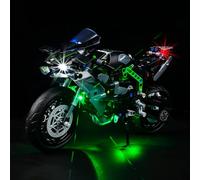 Kyglaring Kit di luci a LED per moto Lego Technic, Kawasaki, Ninja H2R, il set di illuminazione progettato per Lego 42170 set da costruzione; decorazione per la stanza da collezione (versione
