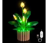 Kyglaring Kit di luci compatibile con Lego Peace Lily 11504 - Controllo touch aggiornato e oscuramento (solo luci, nessun set di modelli)