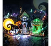Kyglaring Kit luci e suoni per LEGO Nightmare Before Christmas 21351 Set | 5 modalità di tocco cambia colore e suoni multipli di film per display gotico e regalo, kit luce e suono solo