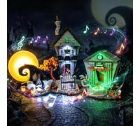 Kyglaring Kit luci e suoni per LEGO Nightmare Before Christmas 21351 Set | 5 modalità di tocco che cambia colore e suoni multipli del film per esposizione gotica e regalo, solo kit luce e suono