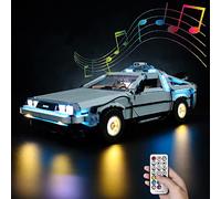 Kyglaring Set di illuminazione a LED per Lego Creator Expert Torna al futuro macchina del tempo 10300, senza set Lego (versione standard RC Sound)