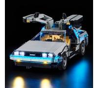 Kyglaring Set di illuminazione a LED per Lego Creator Expert Torna al futuro macchina del tempo 10300, senza set Lego (versione classica)