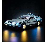 Kyglaring Set di illuminazione a LED per Lego Creator Expert Torna al futuro macchina del tempo 10300, senza set Lego (versione standard)