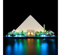 Kyglaring Set di illuminazione a LED per Lego grande piramide di Giza 21058 (nessun modello) architettura Landmark Collection, kit di modellismo, senza set Lego (versione classica)