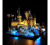 Kyglaring Set di luci a LED compatibile con Lego Harry Potter Castello e parco di Hogwarts 76419 Mattoncini, Kit di illuminazione a led decorativa per Lego 76419 (Senza Modello)