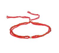 KYINYUECH 1 braccialetto regolabile fatto a mano con perline di riso, regalo da donna, Pietra