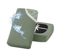 KYJSW Impermeabile Coprisedile Per Divano, Copriseduta Divano in Jacquard Elasticizzato, Copricuscino Divano Universale Antiscivolo Lavabile (Verde chiaro,2 posti)