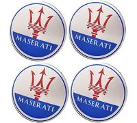 kykj 4 Pezzi 56mm Coprimozzi Auto per Maserati Ghibli Levante Quattroporte, Tappi Coprimozzo Antipolvere Anti Ruggine Tappi Centrali Ruota Centrale Coprimozzo Copri