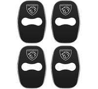 kykj 4 Pezzi Auto Acciaio Inox Coperchio Serratura Porta per Peugeot E-208 2008 508 5008 308 3008 2000-2022 2023 2024, Antiruggine Coperchio Blocco Porta Copri Serrature per Portiere,A