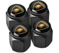 kykj 4 Pezzi Pneumatici Cappucci delle Valvole per Lamborghini Aventador Urus Huracan Gallardo, Tappi Valvole Pneumatici per Auto Tappi Parapolvere Cappuccio Valvola