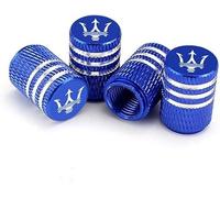 kykj 4 Pezzi Pneumatici Cappucci delle Valvole per Maserati Granturismo Quattroporte Ghibli, Tappi Valvole Pneumatici per Auto Tappi Parapolvere Cappuccio Valvola