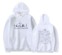 Kyle Alessandro Merch Logo Album Felpa con cappuccio Manica Lunga Tour Merch Tour Pullover Unisex Casual Outfits, bianco, M