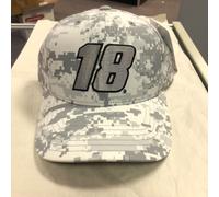 Kyle Busch 2021 #18 Joe Gibbs Racing Grigio & Bianco Mimetico, Tappo