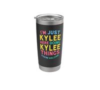 Kylee Here Doing Kylee Things Divertente Nome Kylee Bicchiere termico in acciaio inox doppia parete
