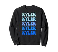 Kyler Retro Name Stack Design Felpa