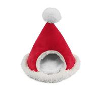 Kylewo Cuccia per Piccoli Animali, Cuccia Natalizia per porcellini d'India in Pile Cuccia per Piccoli Animali da Criceto Mini casa per Maiale Olandese Scoiattolo Petauro dello Zucchero Riccio