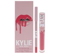 Kylie Cosmetics - Kit labbra Velvet Lip Kit, 203 Party Girl da donna, 2 rossetti liquidi vellutati da 2,8 g, matita per labbra da 1,1 g