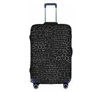 Kyliele Astratto Scienza Chimica Illustrazione 3D Viaggio Antipolvere Valigia Copertura Protezione Bagagli Bagagli Tronco Caso Accessori Vacanza, bianco, L