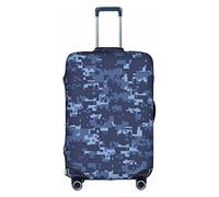 Kyliele Blu Camouflage Modello Viaggio Antipolvere Valigia Copertura Protezione Bagagli Bagaglio Tronco Case Accessori Vacanza, bianco, S