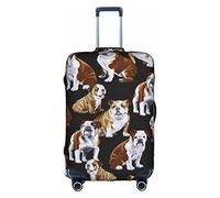 Kyliele Bulldog inglesi Viaggio Antipolvere Valigia Copertura Protezione Bagagli Bagaglio Tronco Case Accessori Vacanza, bianco, M