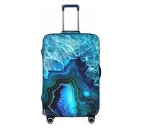 Kyliele Copertura antipolvere per valigie da viaggio blu acqua brillante protezione bagagli custodia accessori vacanza, bianco, x-large