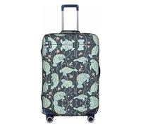 Kyliele Manatee Animals Travel Dust-Proof Valigia Copertura Bagagli Bagagli Bagagli Accessori Vacanza, bianco, x-large