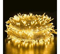 Kyllog Tenda luminosa, 100 m, ghirlanda luminosa, luce bianca calda, 8 modalità di illuminazione, decorazione per interni ed esterni, impermeabile IP44, festa di matrimonio, fata ghirlanda luminosa