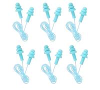 KYLOS 6 Paia Di Tappi Per Le Orecchie Riutilizzabili, Impermeabili E Morbidi, In Silicone, Con Cordino, Riduzione Del Rumore 32 Db Per Una Protezione Ottimale Dell'Udito
