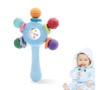 KYLOS Catenella Portaciuccio, Giocattolo Per La Dentizione Del Neonato Con Sonaglio In Silicone Alimentare-Senza Bpa Sensoriali Giocattoli Progettazione Anti-Inghippo