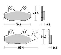 PASTIGLIE FRENO SBS 688 HF KYMCO SUPER 9 SUPER 9 SPORT 50 2000 2007