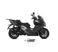 KYMCO X-CITING 400 I E4 2016-2020 Silenziatore Scarico MIVV Mover Inox Nero