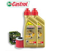 KYMCO XCITING 400i KIT TAGLIANDO CASTROL POWER 1 15W50 FILTRO OLIO