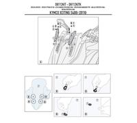 KYMCO Xciting S400i 18>19 KIT DI ATTACCHI SPECIFICO PER D6104ST GIVI D6112KIT