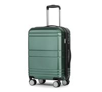KYME 20 Pollice Carry On Bagagli Hardshell Valigia PC+ABS con Ruote Spinner Lucchetto TSA Bagagli Leggeri per Viaggio, Verde, Carry-On 20-Inch, Moda